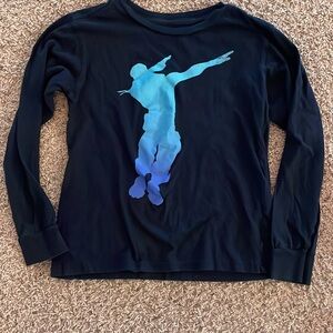 Boys youth small Fortnite long sleeve T shirt euc fits